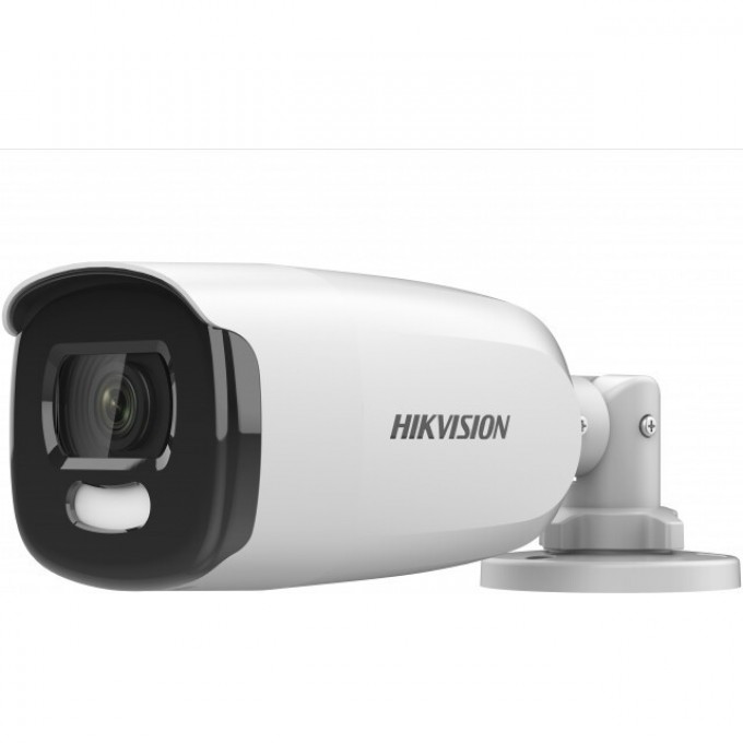 5Мп уличная цилиндрическая HD-TVI камера с LED подсветкой до 40м и технологией ColorVu HIKVISION DS-2CE12HFT-F